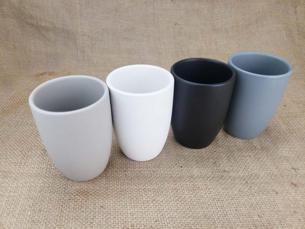 Stone - Matte Ceramic Vessels in 4 Muted Colors (case of 4) - Image 3