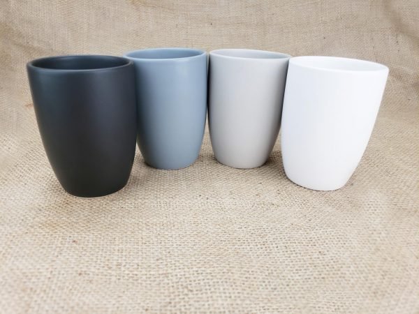 Stone - Matte Ceramic Vessels in 4 Muted Colors (case of 4) - Image 5